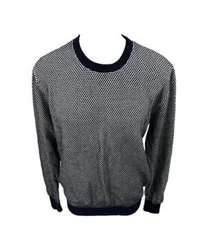 BRUUN & STENGADE Mens Large Cotton Pullover Sweater Crew Neck CD13